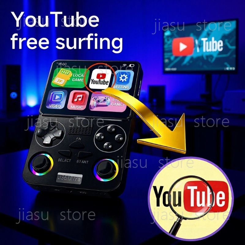 Gaming Console Youtube - Konsola do gier przenośna J36 Ultra