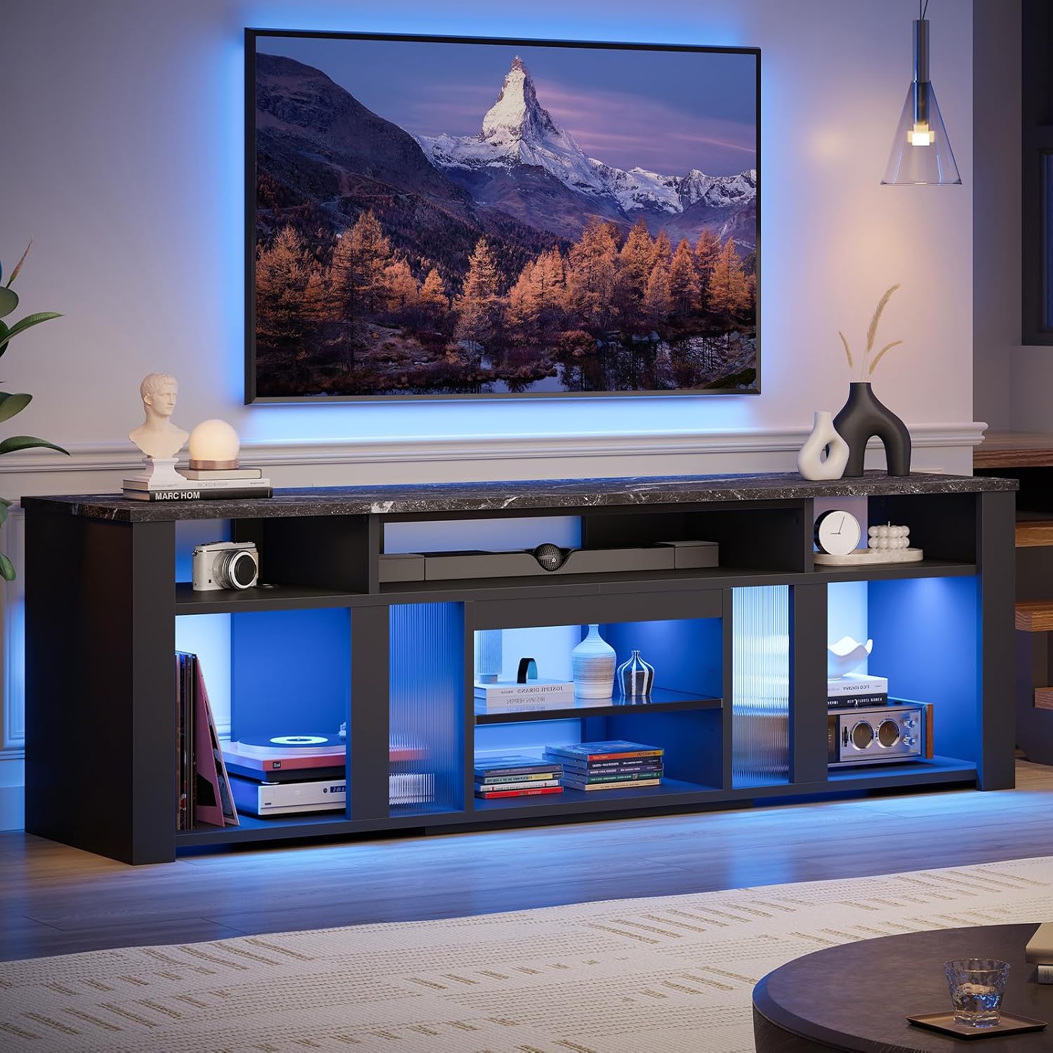 Gaming Console Entertainment Center - Stojak na telewizor 80 cali do