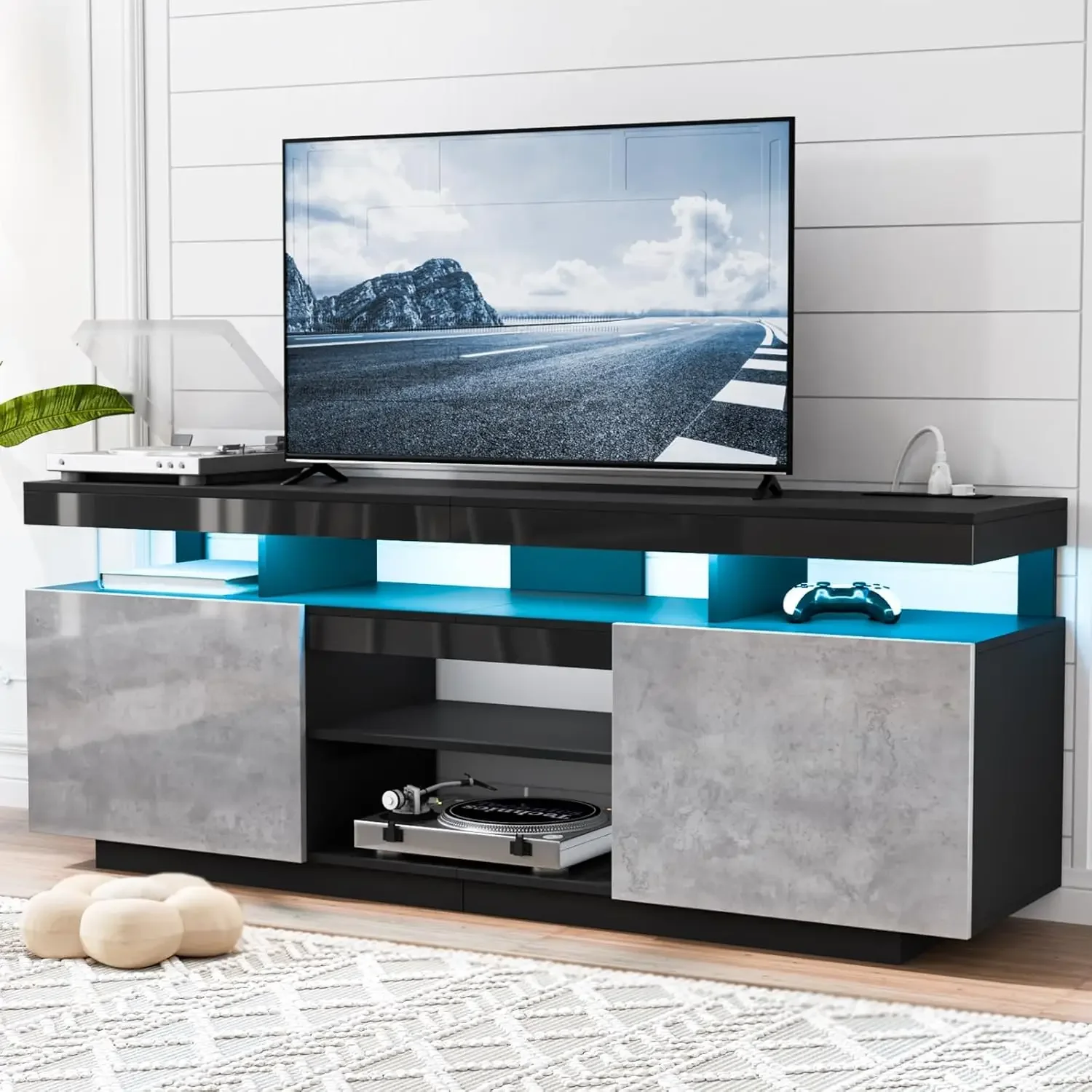 Gaming Console Entertainment Center - Stojak pod telewizor LED na telewizor