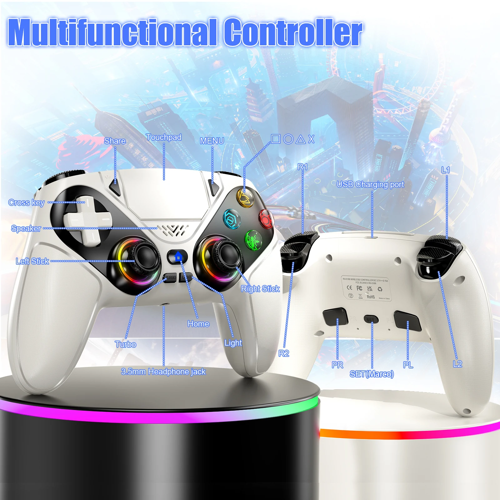 Bezprzewodowy kontroler gamepa – Gaming Console Portable Pc recenzja i cena