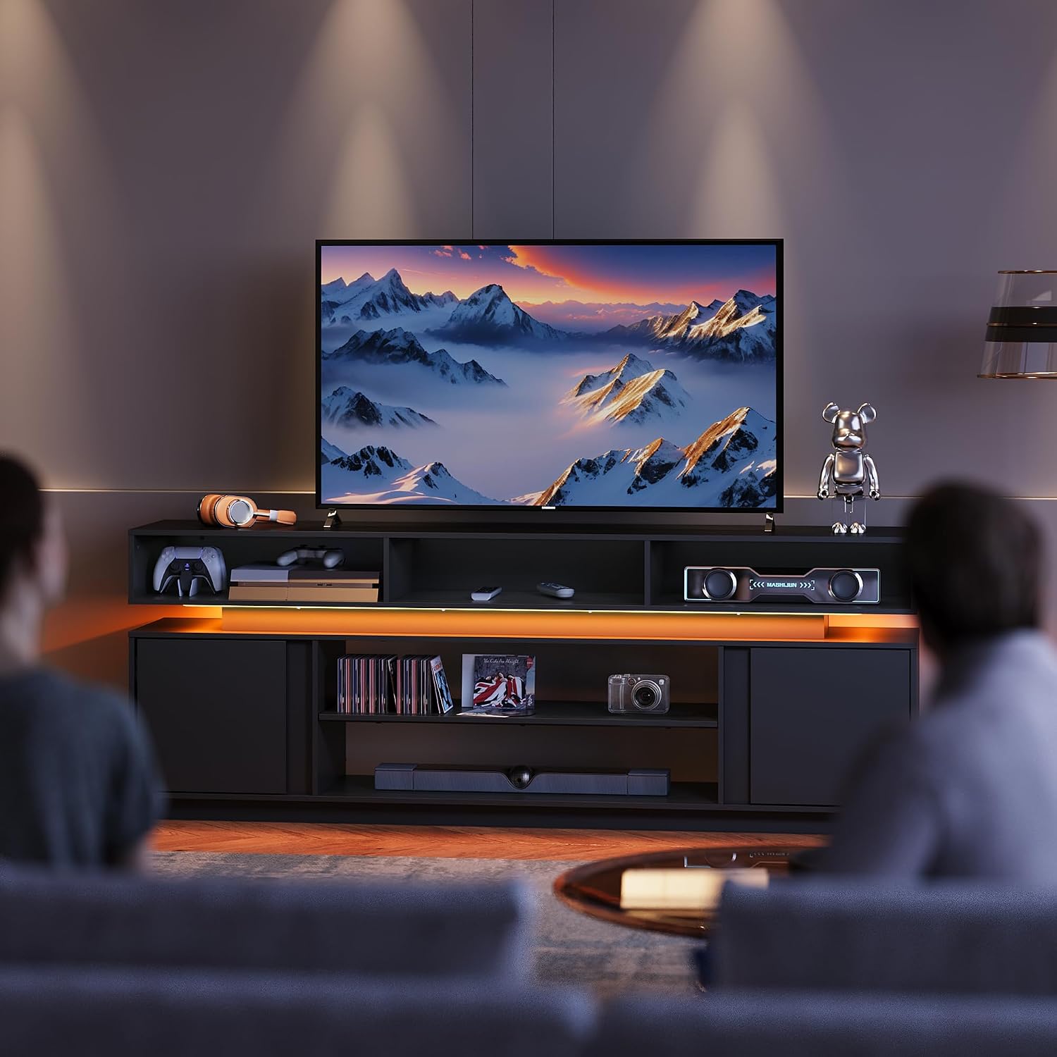 Nowoczesny stolik pod telewizo – Gaming Console Entertainment Center recenzja i cena