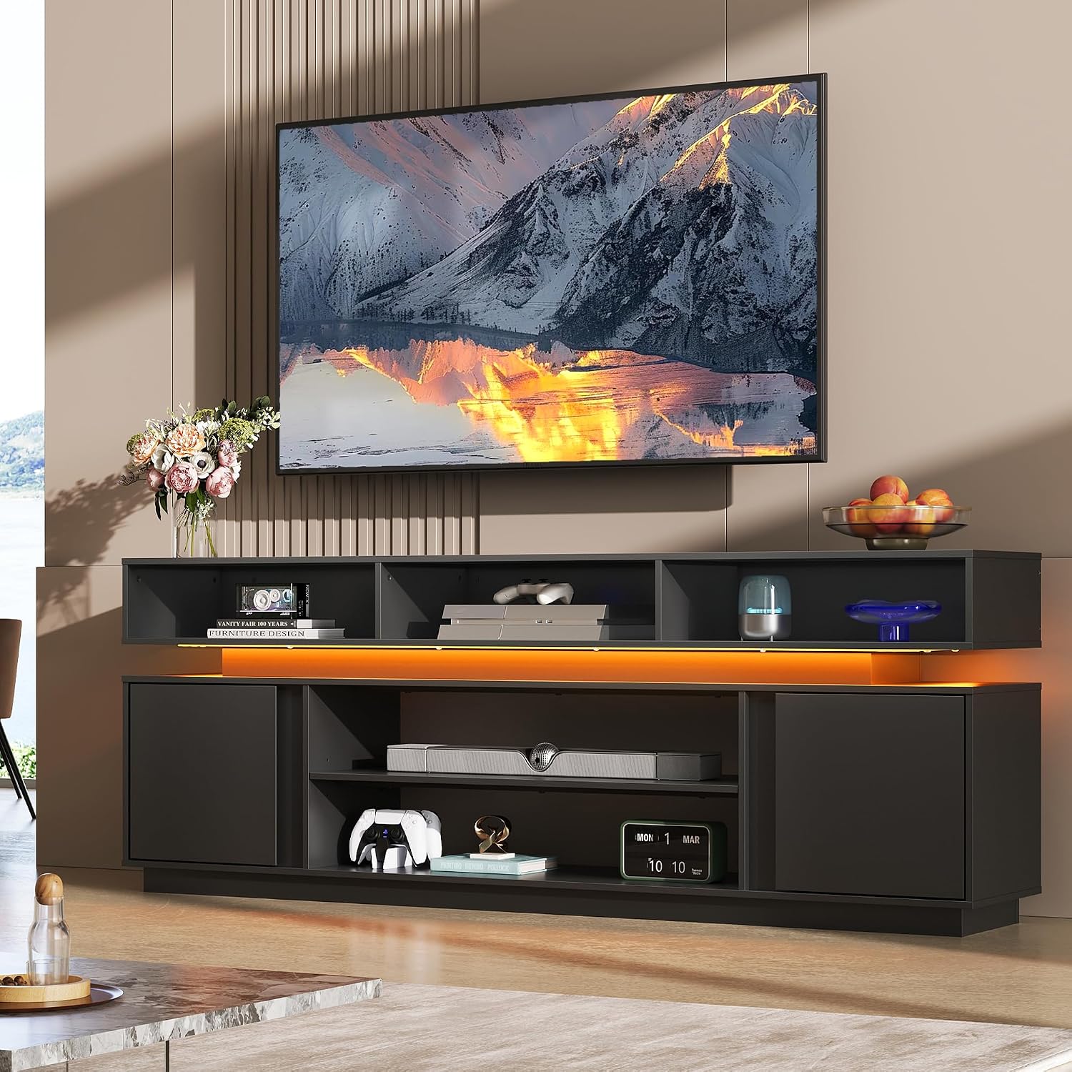 Nowoczesny stolik pod telewizo – Gaming Console Entertainment Center recenzja i cena