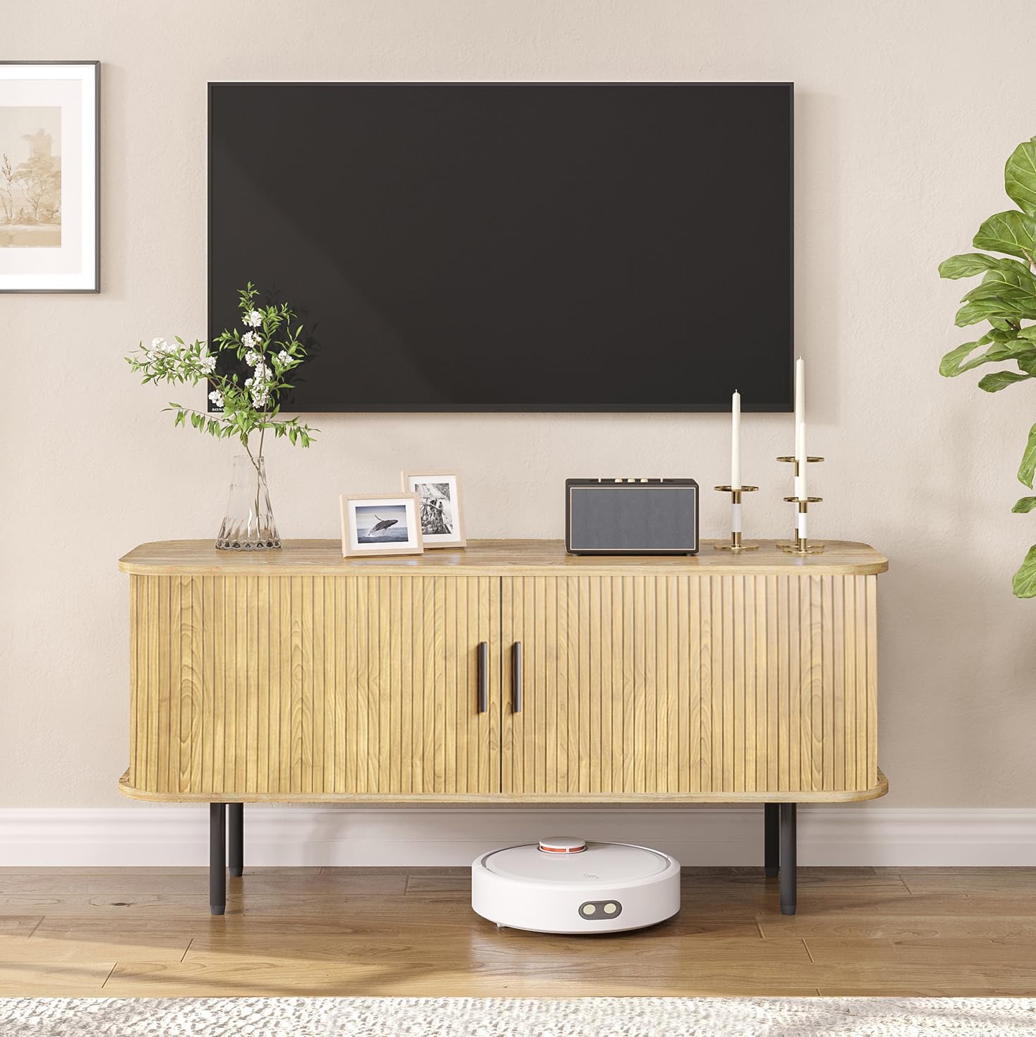 Naturalny szafkowy stolik pod  – Gaming Console Entertainment Center recenzja i cena