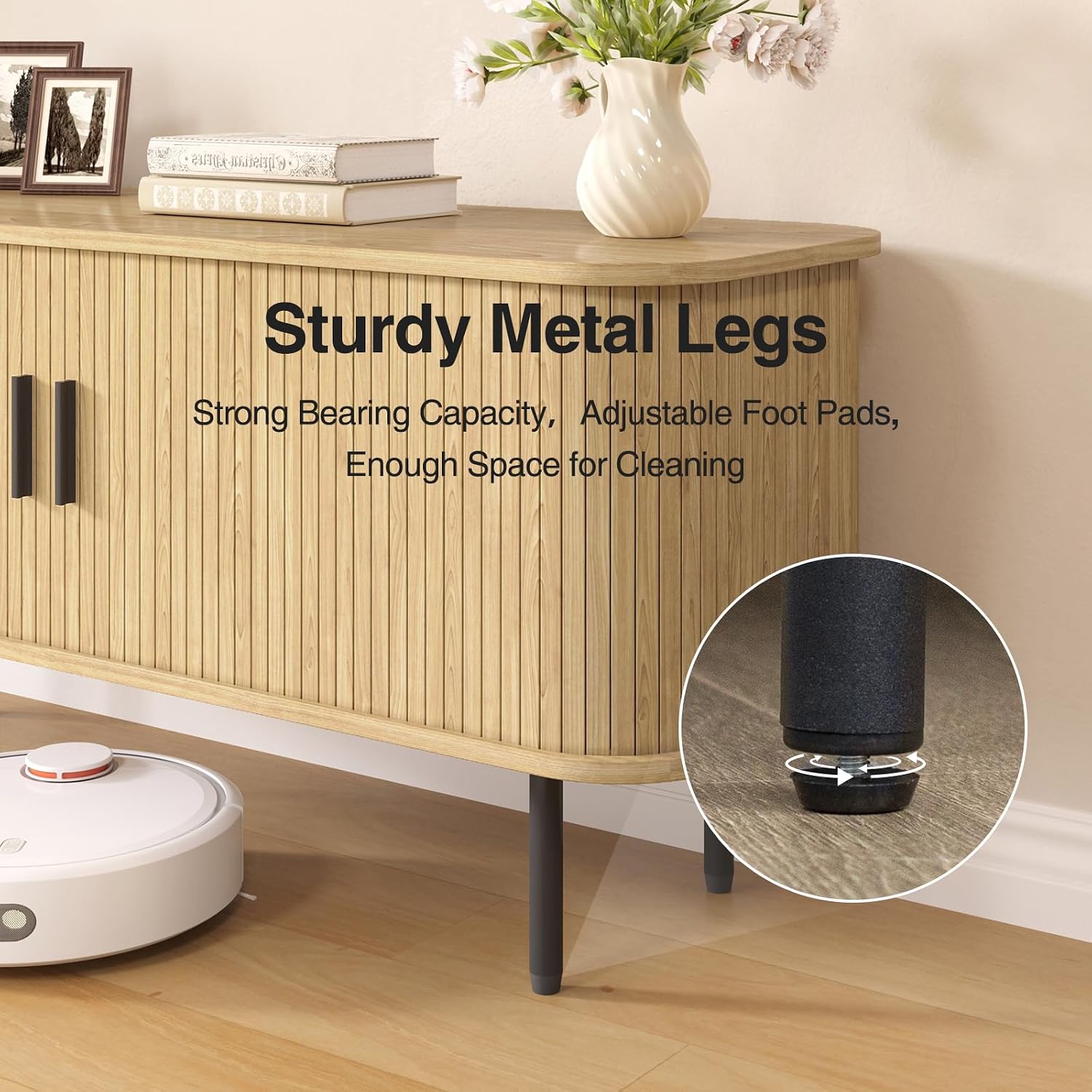Naturalny szafkowy stolik pod  – Gaming Console Entertainment Center recenzja i cena