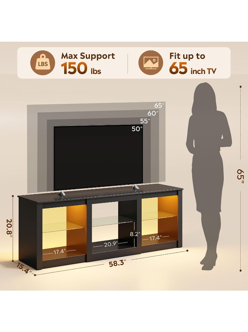 Szafka RTV LED 58