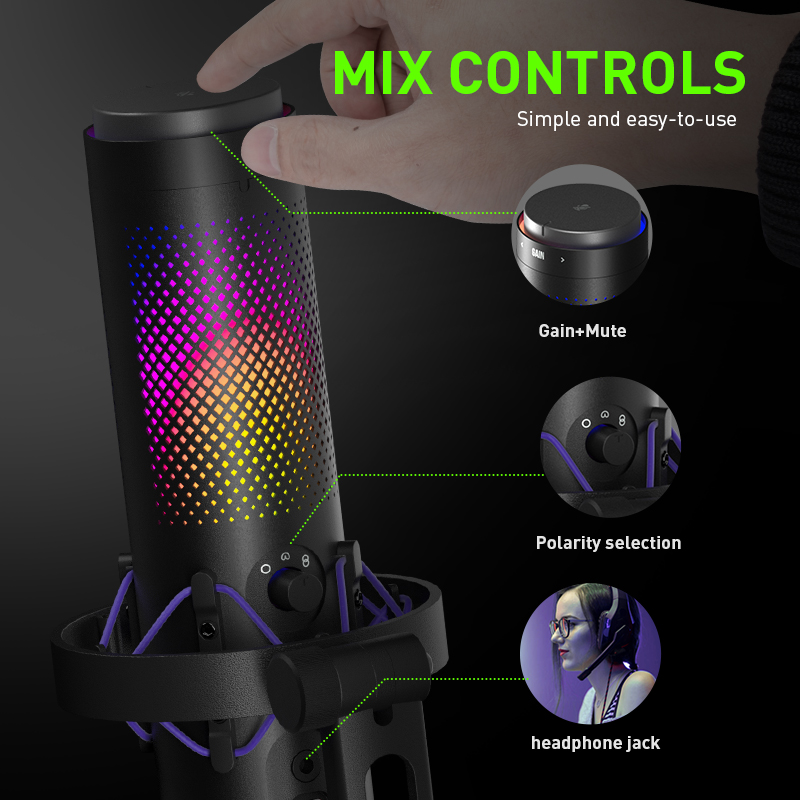 Kondensatorowy mikrofon USB do – Gaming Console Youtube recenzja i cena