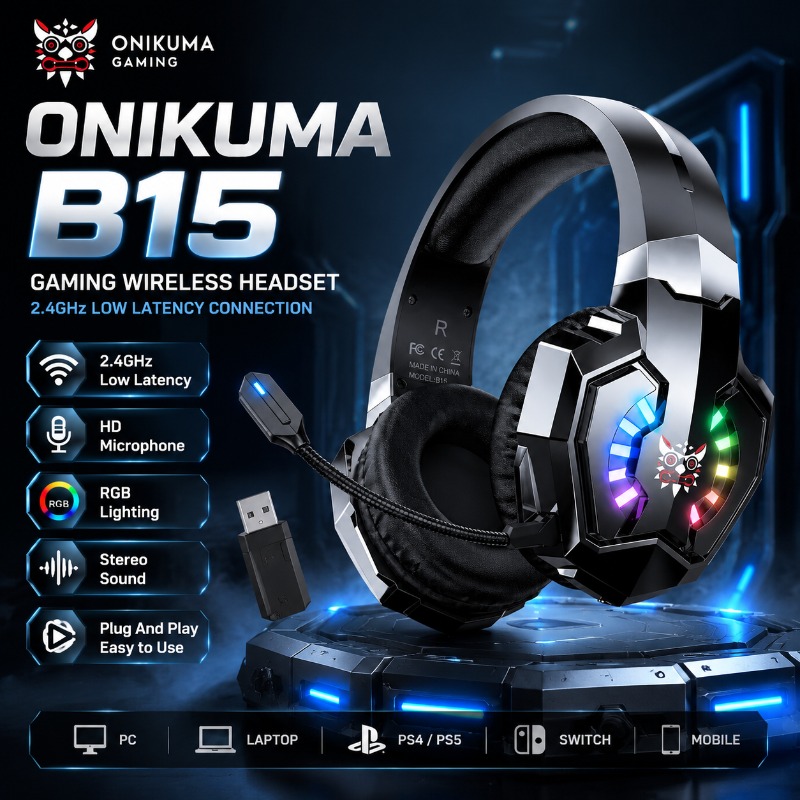 ONIKUMA B15 Bezprzewodowy zest – Gaming Console Amazon recenzja i cena