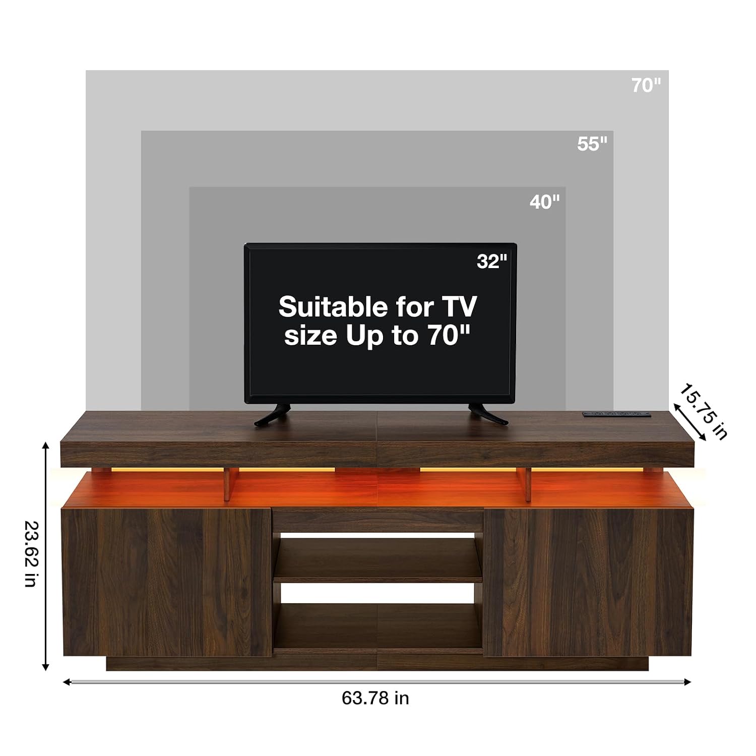 Szafka pod telewizor LED z gni – Gaming Console Entertainment Center recenzja i cena