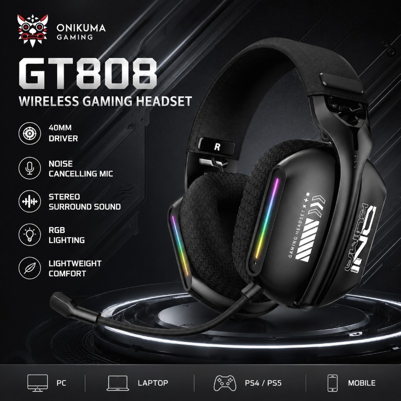 ONIKUMA GT808 Bezprzewodowy ze – Gaming Console Amazon recenzja i cena
