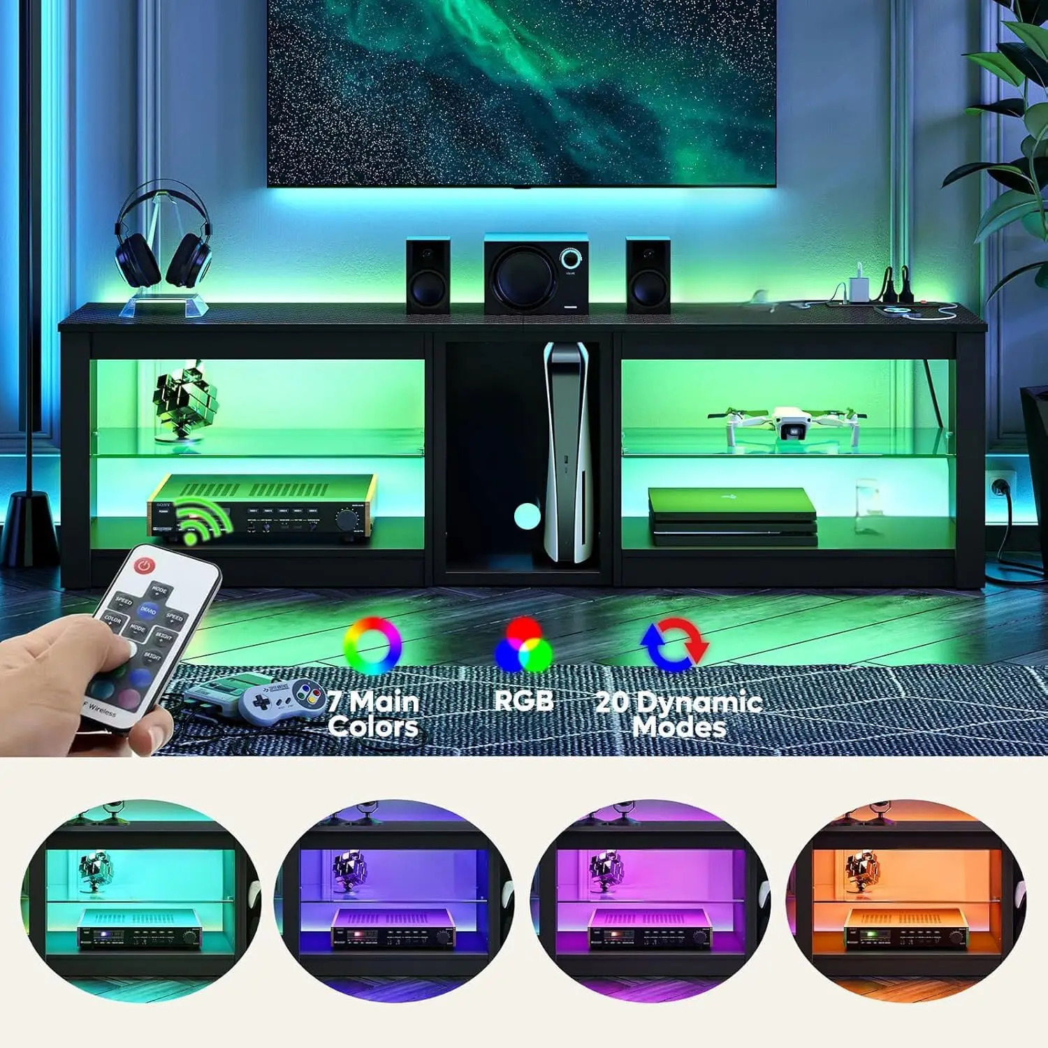 Centrum rozrywki dla PS5, stoj – Gaming Console Entertainment Center recenzja i cena